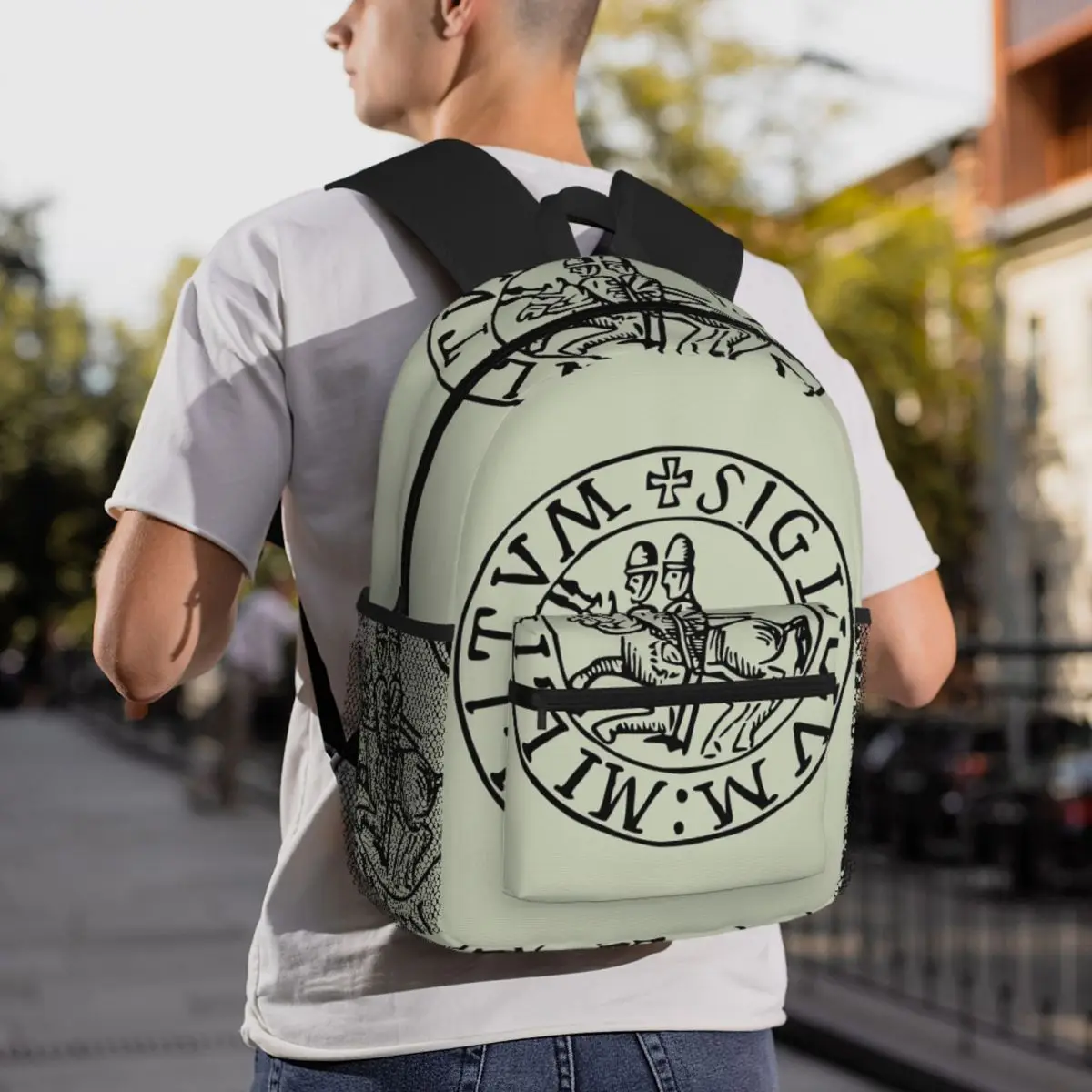 Medieval Seal Of The Knights Templar Backpack Daypack Large Capacity Boys Girls BookBag School Bag Shoulder Bags for Men Women
Medieval Seal Of The Knights Templar Backpack Daypack Large Capacity Boys Girls BookBag School Bag Shoulder Bags for Men Women