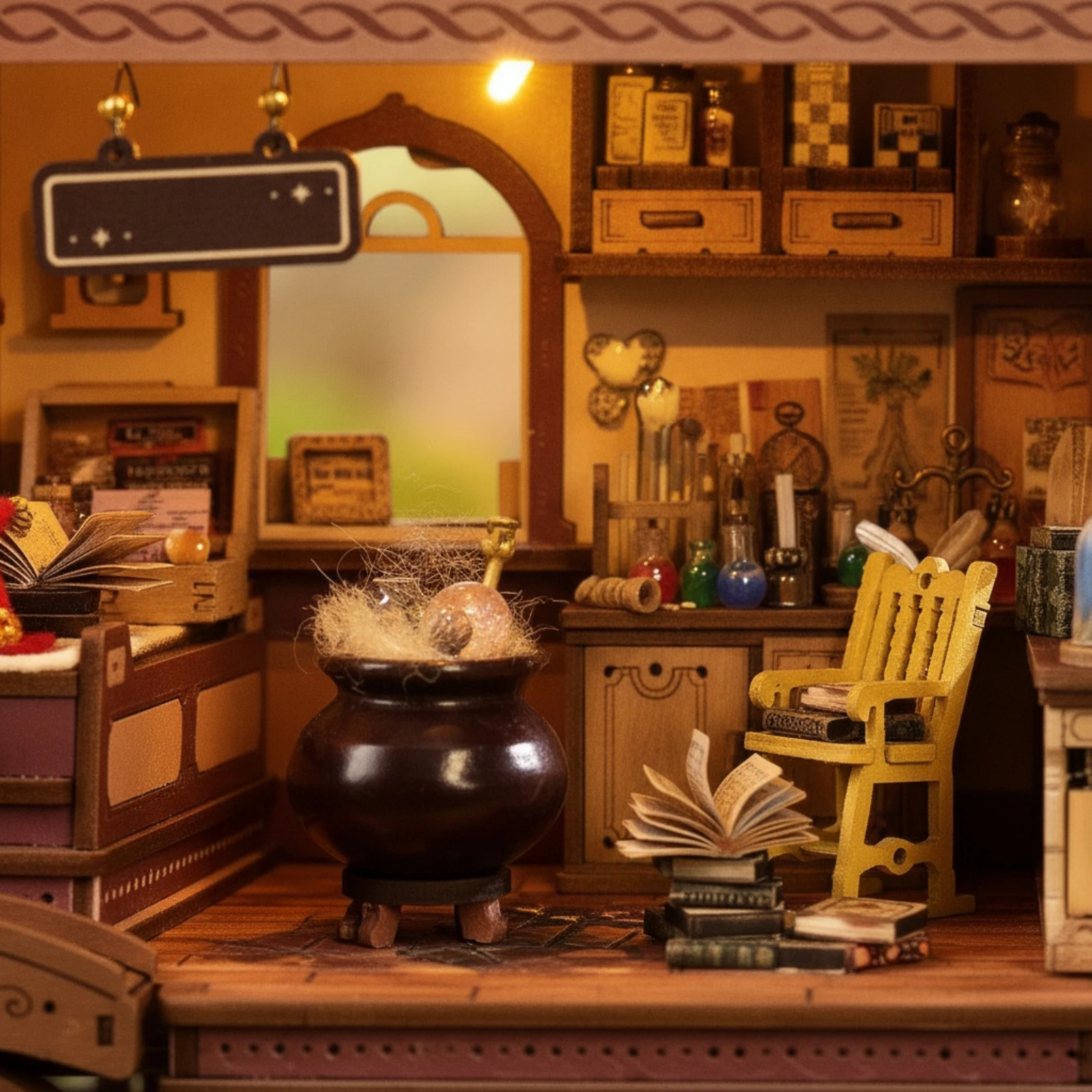 Miniature Wagon House Decorative Miniature House with LED Lights Wooden Model Kit Lighted Toy 3D for Hobbyists, Desk, Bookshelf
Miniature Wagon House Decorative Miniature House with LED Lights Wooden Model Kit Lighted Toy 3D for Hobbyists, Desk, Bookshelf
