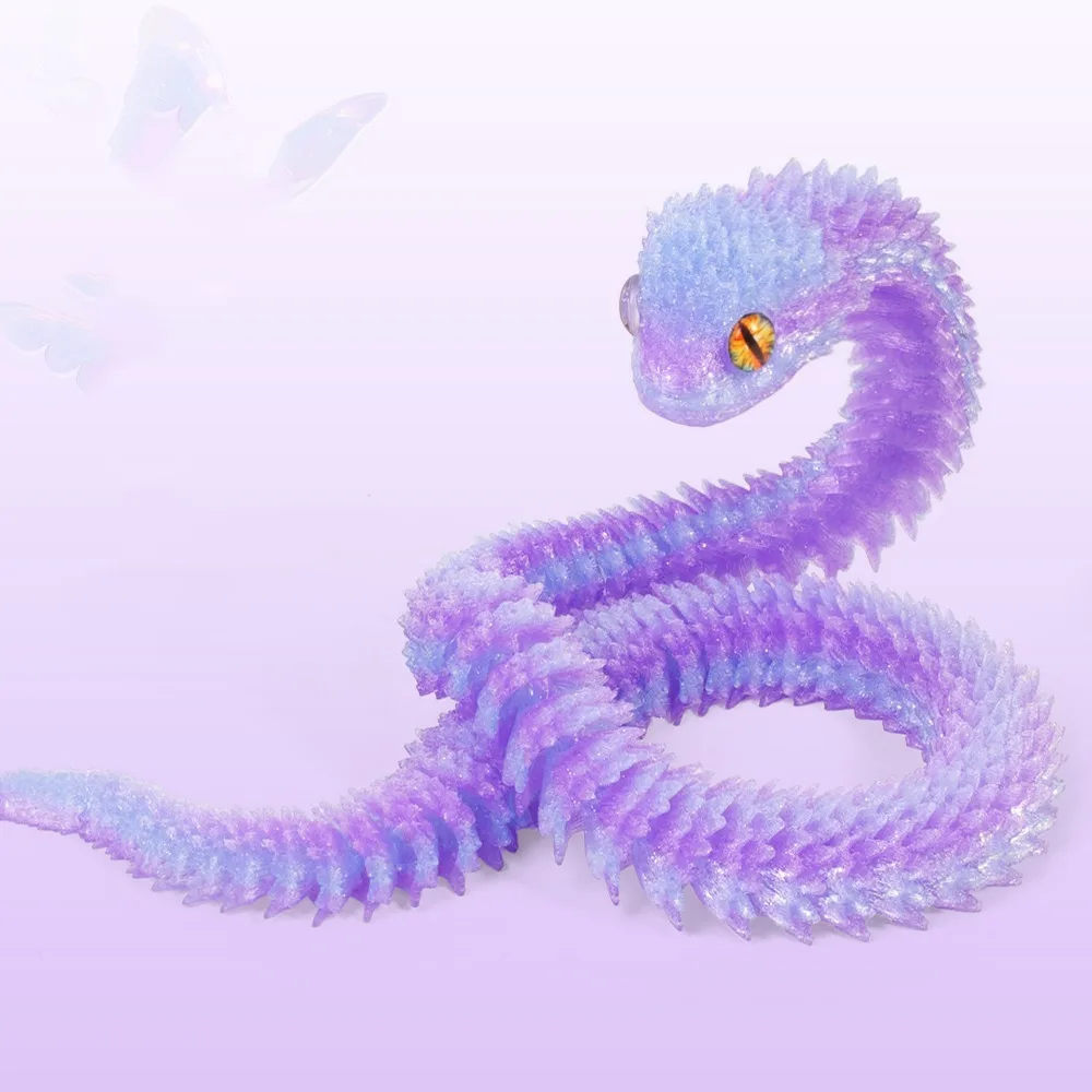 Realistic 3D Printed Snake Toy 30/45/60cm Rotatable Simulated Snake Ornament Multicolor PLA Simulation Snake Model Christmas
Realistic 3D Printed Snake Toy 30/45/60cm Rotatable Simulated Snake Ornament Multicolor PLA Simulation Snake Model Christmas