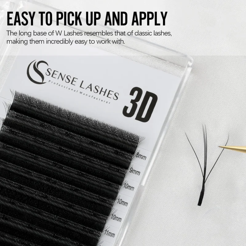 SENSE LASHES Wispy 3D W Shape Eyelash Premade Fan Lashes Wet Eyelash Extensions Matte Black Natural pestañas fibras tecnológicas
SENSE LASHES Wispy 3D W Shape Eyelash Premade Fan Lashes Wet Eyelash Extensions Matte Black Natural pestañas fibras tecnológicas