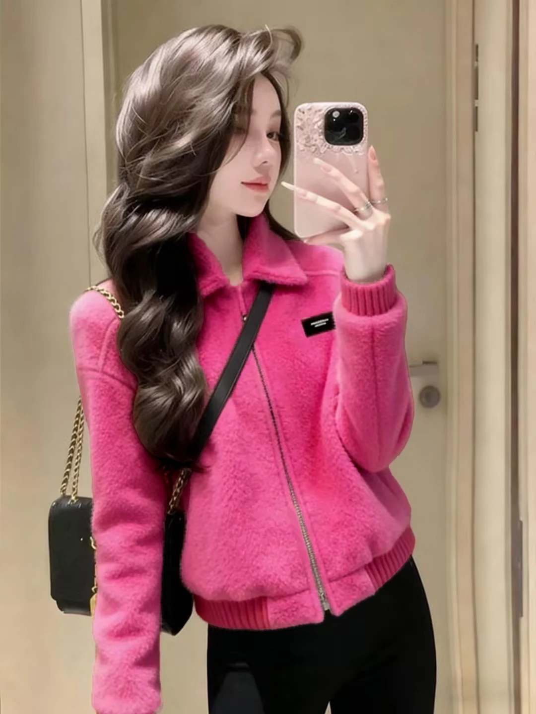 Thiened ort Lamb Fur Jaet with Zipper Stand Collar Warm Winter Outerwear for Women Faionable Versatile Smal...
Thiened ort Lamb Fur Jaet with Zipper Stand Collar Warm Winter Outerwear for Women Faionable Versatile Smal...