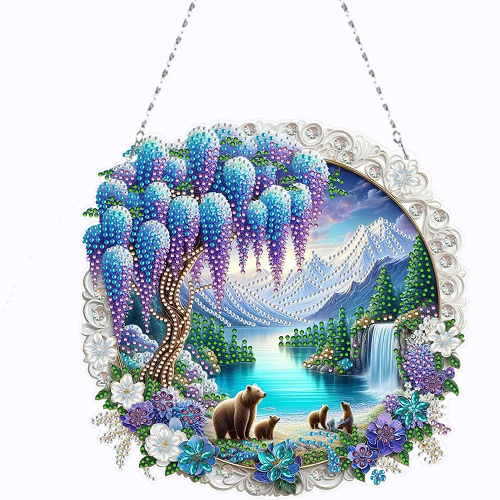 Двусторонняя алмазная вышивка с пейзажным эффектом: подвесной декор с животными и цветами для окон и дома
Двусторонняя алмазная вышивка с пейзажным эффектом: подвесной декор с животными и цветами для окон и дома