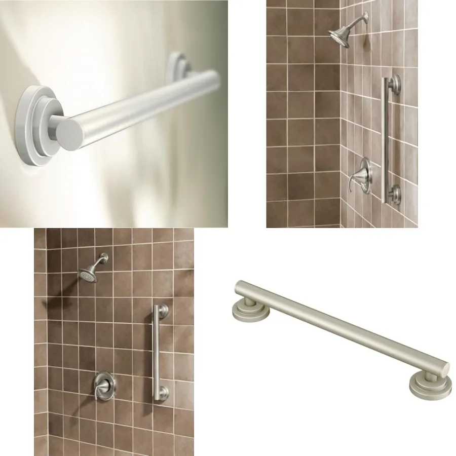 Iso Bathroom Safety Stainless Steel Modern Sturdy Grab Bar, YG07BN
Iso Bathroom Safety Stainless Steel Modern Sturdy Grab Bar, YG07BN