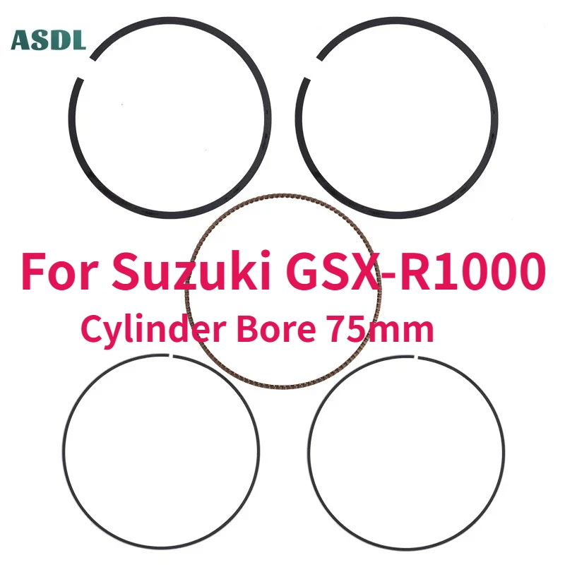 For Suzuki GSX-R 1000 GSXR 1000 GSXR1000 1/4 Set STD Cylinder Bore 75mm Motorcycle Engine Piston Ring Kit Moto Parts
For Suzuki GSX-R 1000 GSXR 1000 GSXR1000 1/4 Set STD Cylinder Bore 75mm Motorcycle Engine Piston Ring Kit Moto Parts