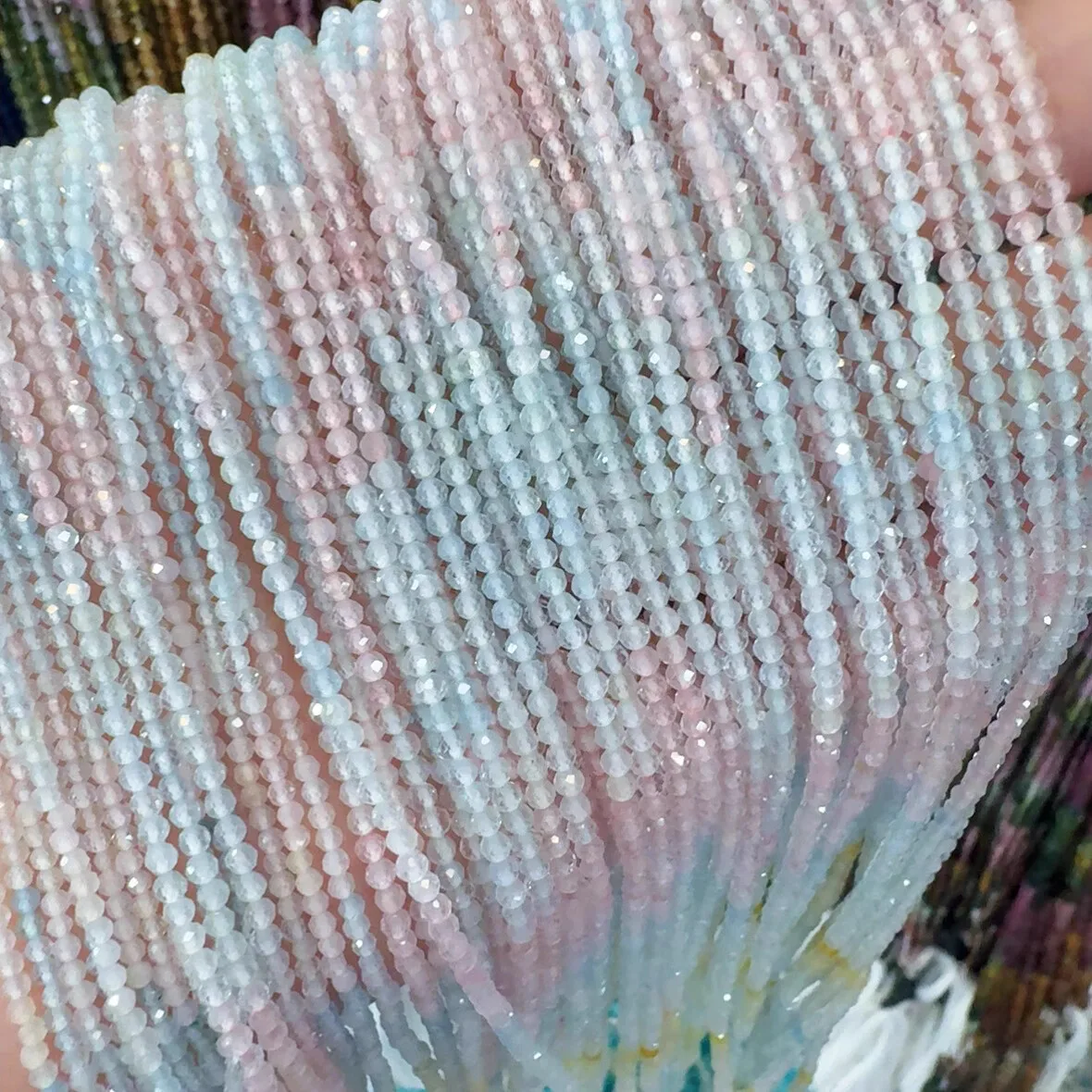 6A Morganite ROUND faceted blue pink 2mm Wholesale for DIY jewelry necklace 38cm LOOSE BEADS nature
6A Morganite ROUND faceted blue pink 2mm Wholesale for DIY jewelry necklace 38cm LOOSE BEADS nature