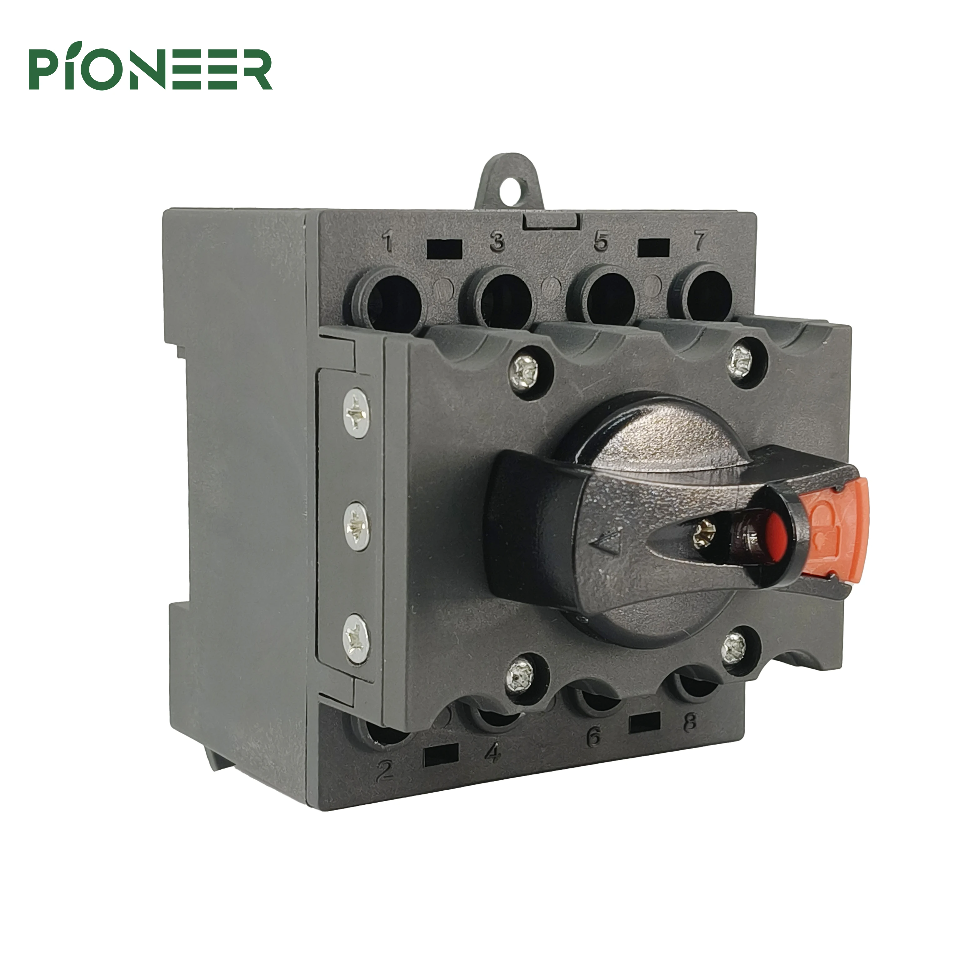 PIONEER Solar Photovoltaic DC Isolation Switch 4-Pole DC 690V 32A IEC Certified Outdoor Waterproof Distribution Combiner Switch
PIONEER Solar Photovoltaic DC Isolation Switch 4-Pole DC 690V 32A IEC Certified Outdoor Waterproof Distribution Combiner Switch