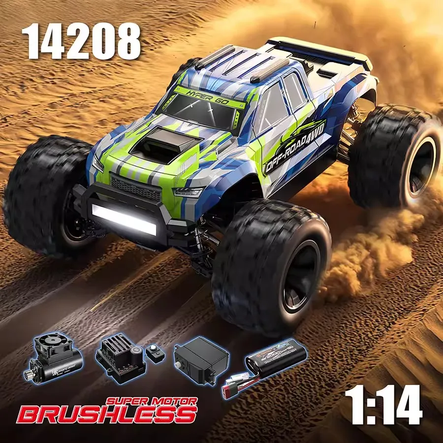 HYPER GO 1:14 brushless 14208 remote control car, high-speed big foot car, off-road vehicle
HYPER GO 1:14 brushless 14208 remote control car, high-speed big foot car, off-road vehicle