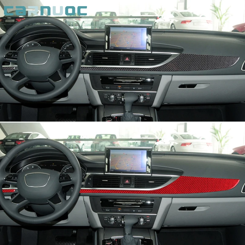 Carbon Fiber Dashboard Stickers Trim Strip For Audi A6 A7 2012 2013 2014 2015 2016 2017 2018 Car Interior Decorative Accessories
Carbon Fiber Dashboard Stickers Trim Strip For Audi A6 A7 2012 2013 2014 2015 2016 2017 2018 Car Interior Decorative Accessories