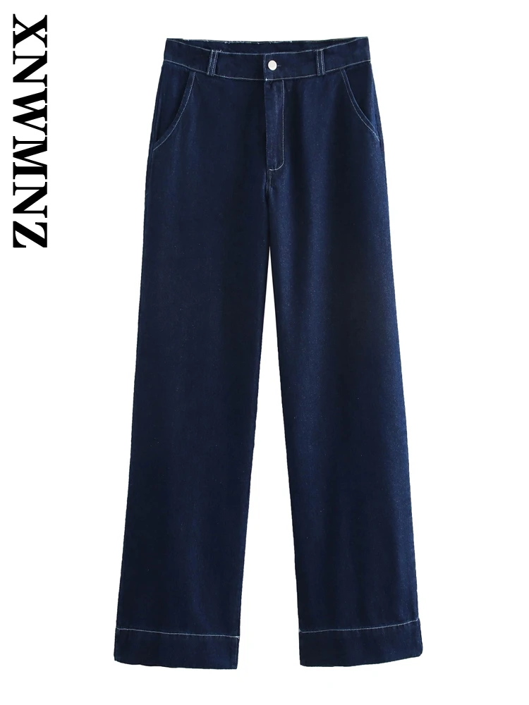XNWMNZ 2025 Spring Woman Casual Button Denim Bottoms Jeans Commuting Woman's High Waist Ruffles Regular Fit Pockets Long Pants
XNWMNZ 2025 Spring Woman Casual Button Denim Bottoms Jeans Commuting Woman's High Waist Ruffles Regular Fit Pockets Long Pants