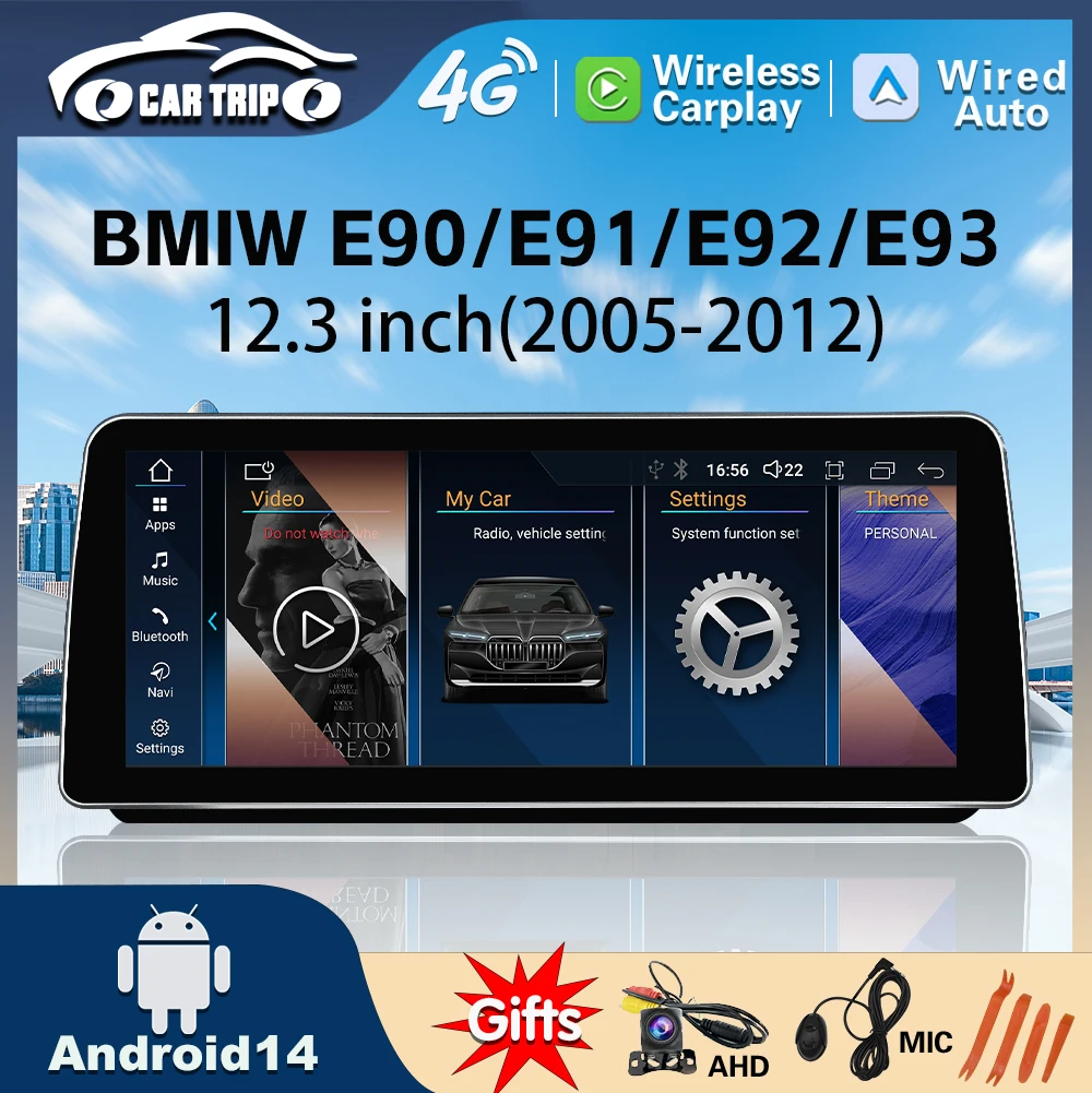 Factory price BMW 3 Series wireless automatic carpet laying system, car video player, ID6, ID7, ID8 UI, 12.3-inch E90、E91、E92、
Factory price BMW 3 Series wireless automatic carpet laying system, car video player, ID6, ID7, ID8 UI, 12.3-inch E90、E91、E92、