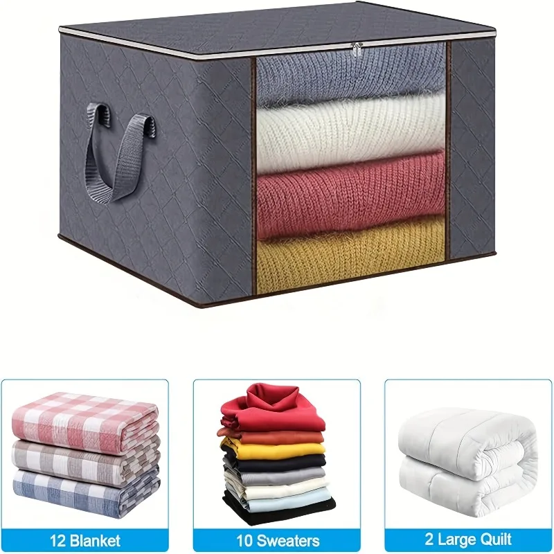 Сумка для хранения одеял (3 или 6 шт.), органайзер - складная тканевая сумка для хранения одеял, пледов, постельного белья и одежды
Сумка для хранения одеял (3 или 6 шт.), органайзер - складная тканевая сумка для хранения одеял, пледов, постельного белья и одежды