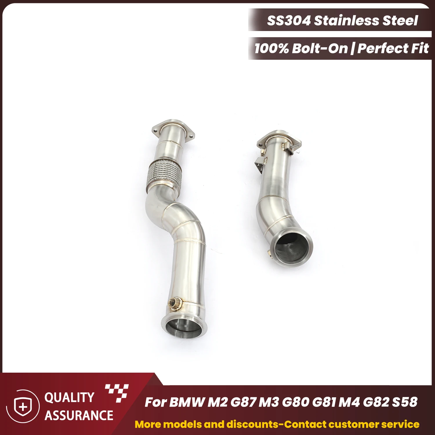 ECCF Sports Downpipe For BMW BMW M2 G87 M3 G80 G81 M4 G82 S58 Aggressive Exhaust Sound Performance Upgrade Easy Installation
ECCF Sports Downpipe For BMW BMW M2 G87 M3 G80 G81 M4 G82 S58 Aggressive Exhaust Sound Performance Upgrade Easy Installation