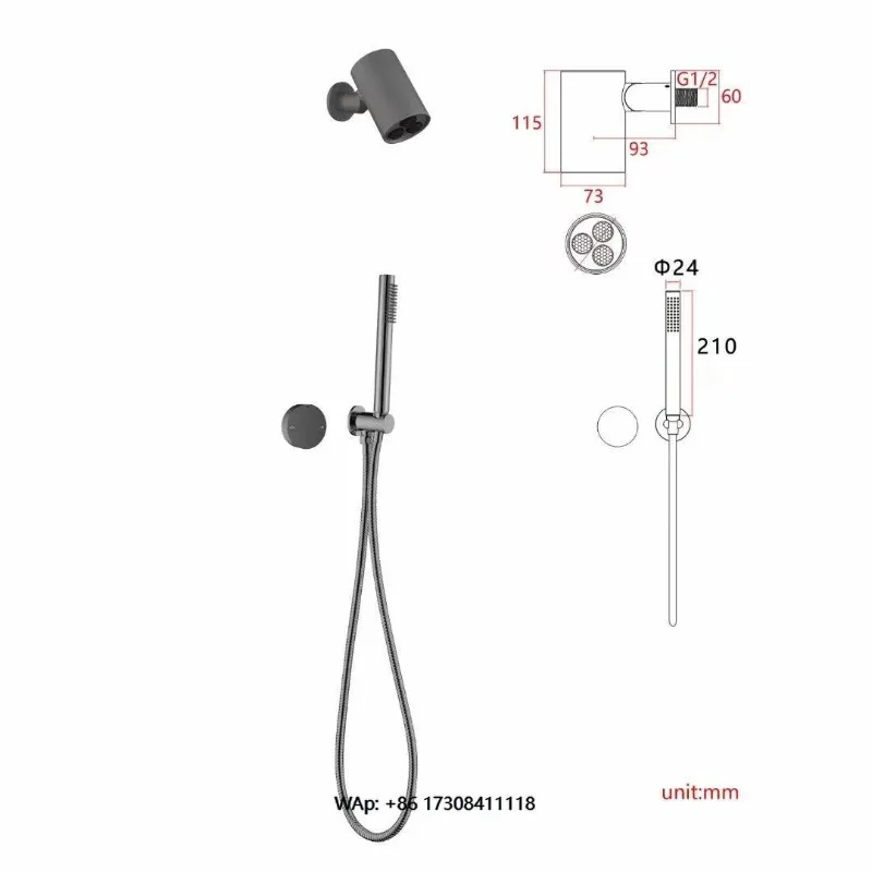 Hot and Cold Shower Set Contemporary Interior Brass Design Ceramic Hot Sale Single Function Bathroom Hidden Portable Shower
Hot and Cold Shower Set Contemporary Interior Brass Design Ceramic Hot Sale Single Function Bathroom Hidden Portable Shower