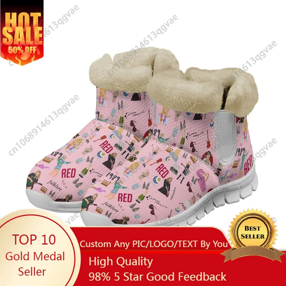 Hot 1989 American Singer S-Swifties Snow Boots Mens Womens Teenager Shoes Keep Warm High Quality Couple Sports Custom Sneakers
Hot 1989 American Singer S-Swifties Snow Boots Mens Womens Teenager Shoes Keep Warm High Quality Couple Sports Custom Sneakers