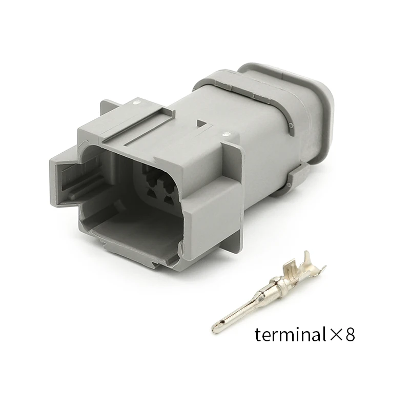 DT04-8P-E008/DT04-8PA-E008 Deutsch Factory Automotive Connector 8pin male terminal 1060-16-0122
DT04-8P-E008/DT04-8PA-E008 Deutsch Factory Automotive Connector 8pin male terminal 1060-16-0122