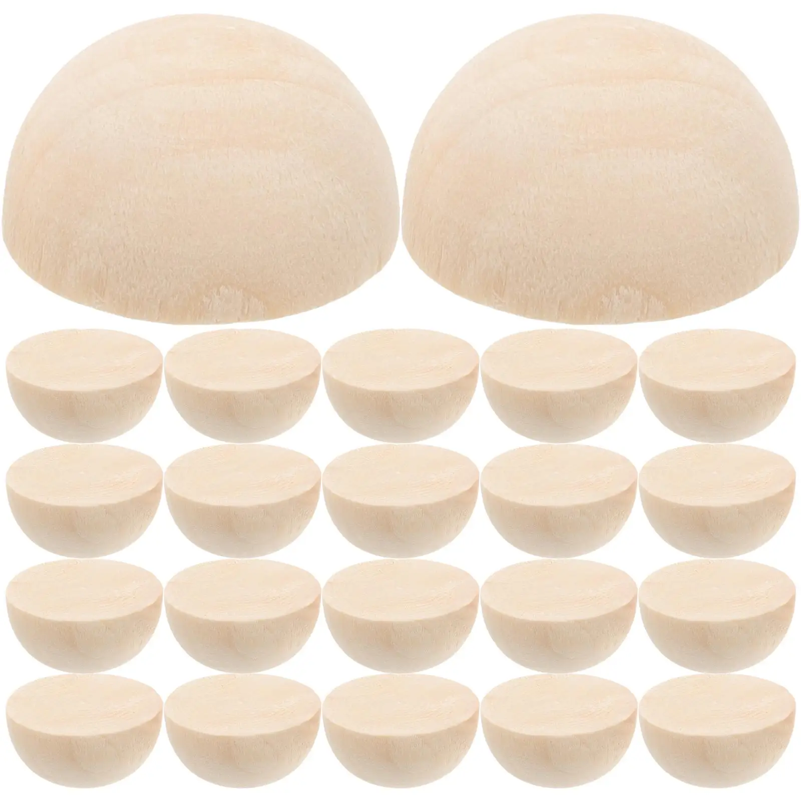 30 Pcs Unfinished Half Craft Ball Wooden Balls Toys for Toddlers Suite Split Bamboo Crafts Boys
30 Pcs Unfinished Half Craft Ball Wooden Balls Toys for Toddlers Suite Split Bamboo Crafts Boys