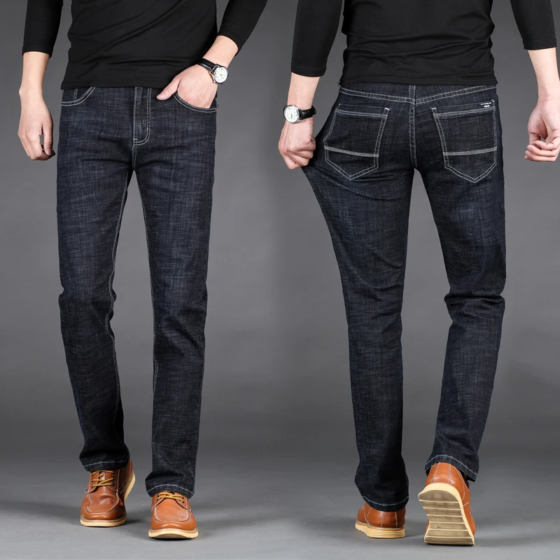 Мужские эластичные джинсы из денима, увеличенный размер, свободные, прямые, длинные брюки, повседневные, из хлопка, с высокой талией, на молнии
Мужские эластичные джинсы из денима, увеличенный размер, свободные, прямые, длинные брюки, повседневные, из хлопка, с высокой талией, на молнии