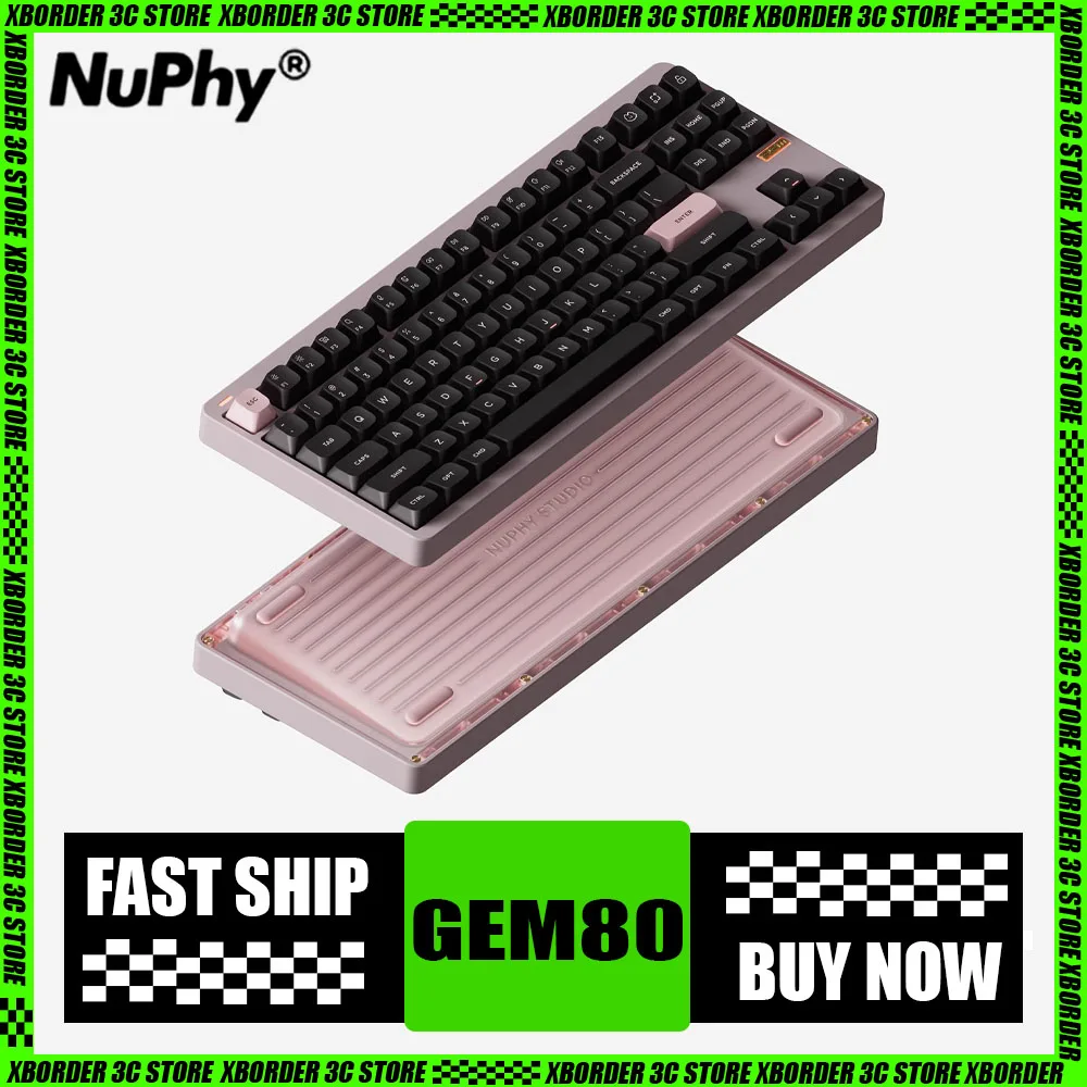 Nuphy Gem80 Customized Keyboard Wired Aluminium Alloy Hotswap Gaming Mechanical Keyboard Office Pc Gamer Accessories Man Gifts
Nuphy Gem80 Customized Keyboard Wired Aluminium Alloy Hotswap Gaming Mechanical Keyboard Office Pc Gamer Accessories Man Gifts