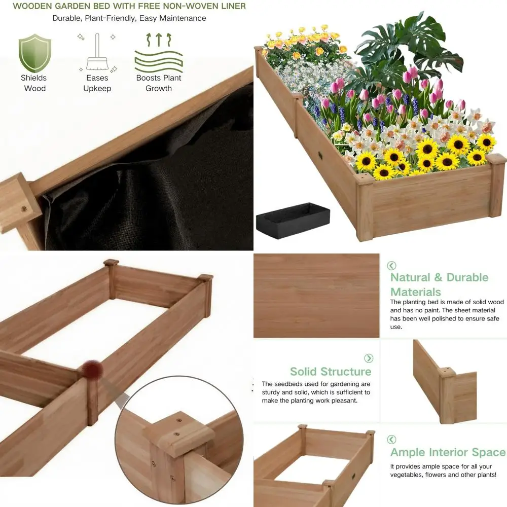 Acorn Brown 96x24x9 Large Outdoor Wooden Elevated Garden Bed for Vegetables, Plants, Lawn, and Patio
Acorn Brown 96x24x9 Large Outdoor Wooden Elevated Garden Bed for Vegetables, Plants, Lawn, and Patio