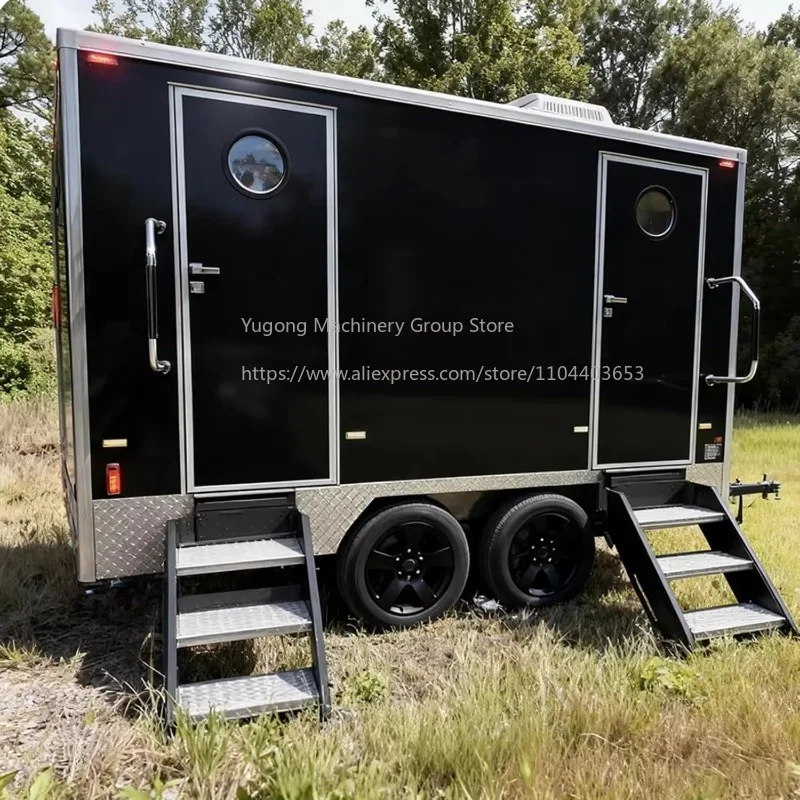 Toilet Portable Restroom Trailer Premium Mobile Bathroom with Shower Climate Control for Travel Trailer Camper Remote Projects
Toilet Portable Restroom Trailer Premium Mobile Bathroom with Shower Climate Control for Travel Trailer Camper Remote Projects