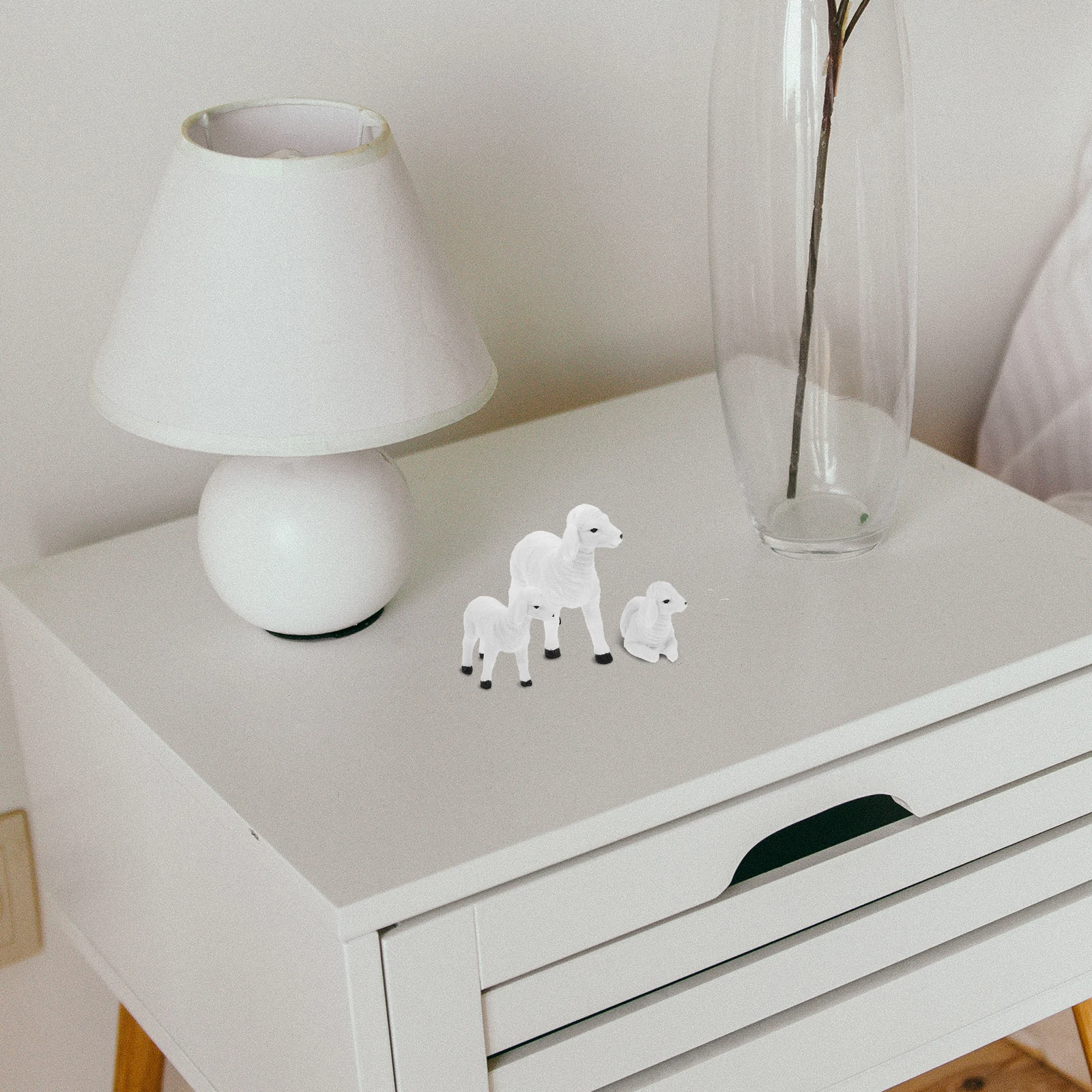 3Pcs Lifelike Sheep Figurines Resin Lamb Shape Sculpture Durable Garden Indoor Outdoor Decorative Resin Sheep Models
3Pcs Lifelike Sheep Figurines Resin Lamb Shape Sculpture Durable Garden Indoor Outdoor Decorative Resin Sheep Models