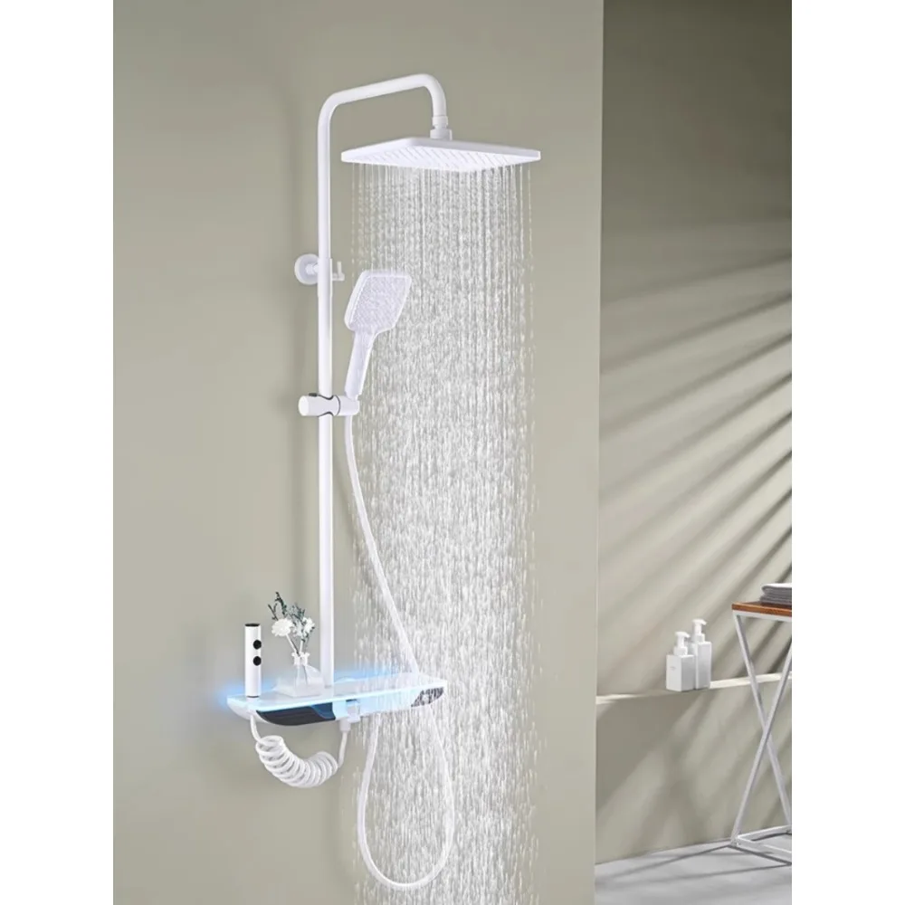 *Constant temperature digital shower shower set, bathroom household all-copper faucet
*Constant temperature digital shower shower set, bathroom household all-copper faucet