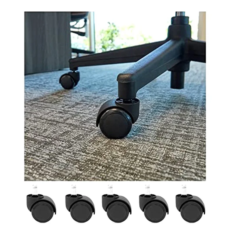 ABKY-10Pcs 2Inch Black Office Chair Wheels Replacement- Office Chair Casters Heavy Duty For Hardwood Floors/Carpet
ABKY-10Pcs 2Inch Black Office Chair Wheels Replacement- Office Chair Casters Heavy Duty For Hardwood Floors/Carpet