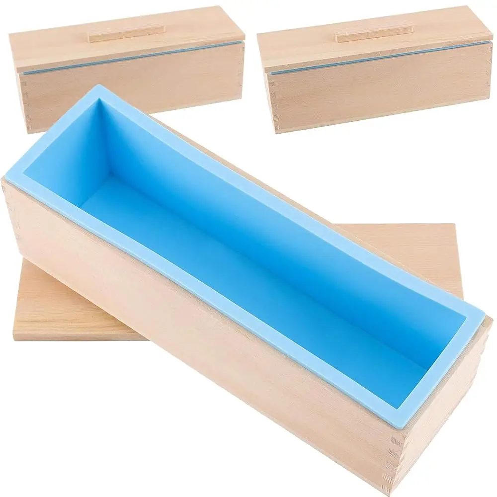 3 Set 45 Oz Blue Silicone Soap Molds Loaf, Flexible Rectangular Soap Making Molds with Wood Box Wooden Covers, Soap Molds for
3 Set 45 Oz Blue Silicone Soap Molds Loaf, Flexible Rectangular Soap Making Molds with Wood Box Wooden Covers, Soap Molds for