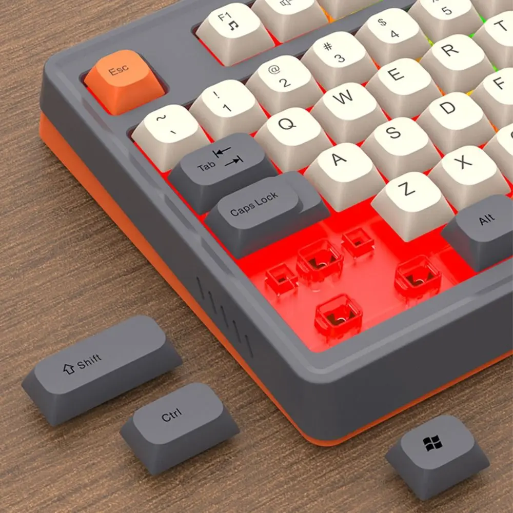 Новая клавиатура RAIKU T98, 98-клавишная раскладка, RGB-подсветка, набор клавиатуры и мыши, светящаяся проводная клавиатура радужного цвета, офисная
Новая клавиатура RAIKU T98, 98-клавишная раскладка, RGB-подсветка, набор клавиатуры и мыши, светящаяся проводная клавиатура радужного цвета, офисная