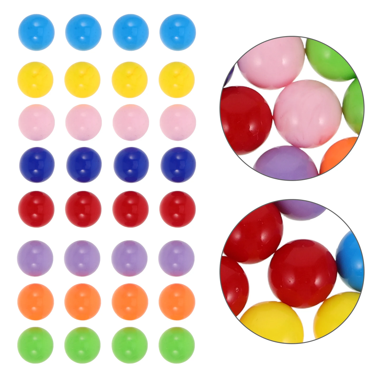 80 Pcs Marble Teaching Aids Desk Game Beads Colorful Balls Colored Playing Plastic
80 Pcs Marble Teaching Aids Desk Game Beads Colorful Balls Colored Playing Plastic