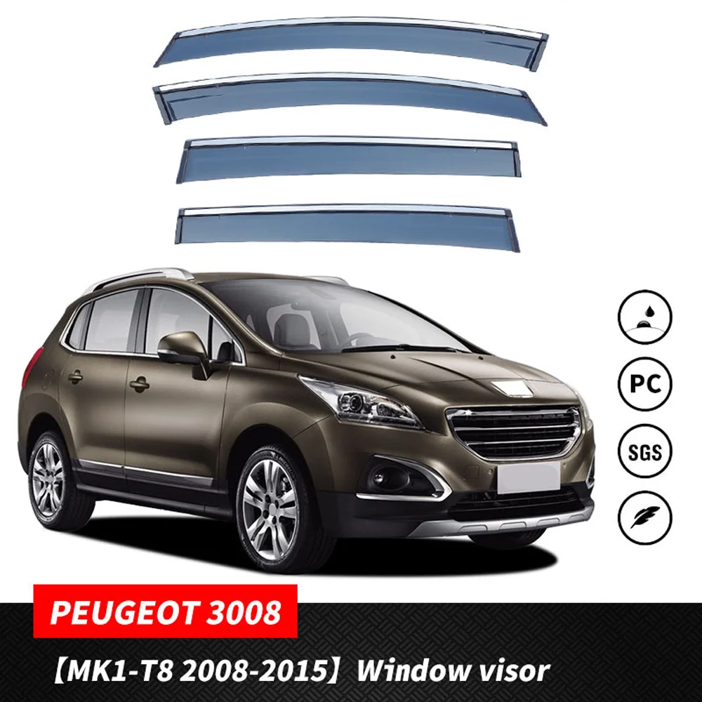 Chrome Strips Rain Guards for PEUGEOT 3008 MK1 2008-2016 Window Visor Wind Deflectors Door Visor Vent Shades Ventvisor
Chrome Strips Rain Guards for PEUGEOT 3008 MK1 2008-2016 Window Visor Wind Deflectors Door Visor Vent Shades Ventvisor