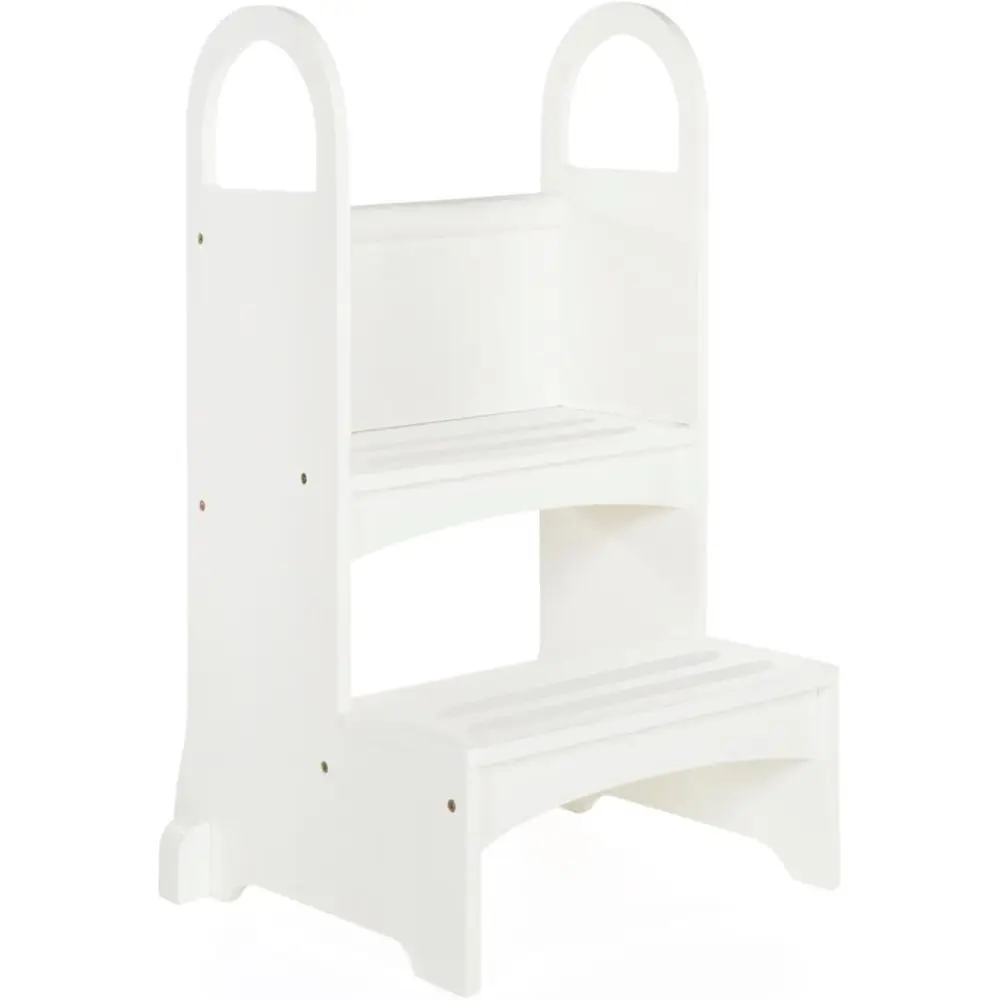 High-Rise Step-Up - White: Two Step Stool with Handles and Saety Non-Slip Treads and Anti-Tip eet or Kids and Adults- Quality Le
High-Rise Step-Up - White: Two Step Stool with Handles and Saety Non-Slip Treads and Anti-Tip eet or Kids and Adults- Quality Le