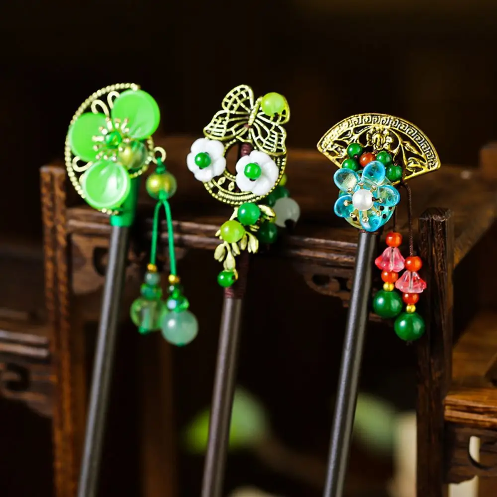 Traditional Hanfu Hair Fork Ancient Style with Tassel Wooden Hairpin Hair Sticks Butterfly/ Hair Ornaments For Women Girls
Traditional Hanfu Hair Fork Ancient Style with Tassel Wooden Hairpin Hair Sticks Butterfly/ Hair Ornaments For Women Girls