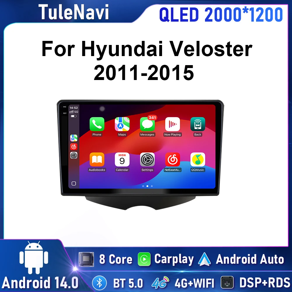 Автомобильный радиоприемник стерео головное устройство Android14 для Hyundai Veloster FS 2015 2014 2013 2012 2011, мультимедийная навигация, GPS, беспроводной Carplay
Автомобильный радиоприемник стерео головное устройство Android14 для Hyundai Veloster FS 2015 2014 2013 2012 2011, мультимедийная навигация, GPS, беспроводной Carplay