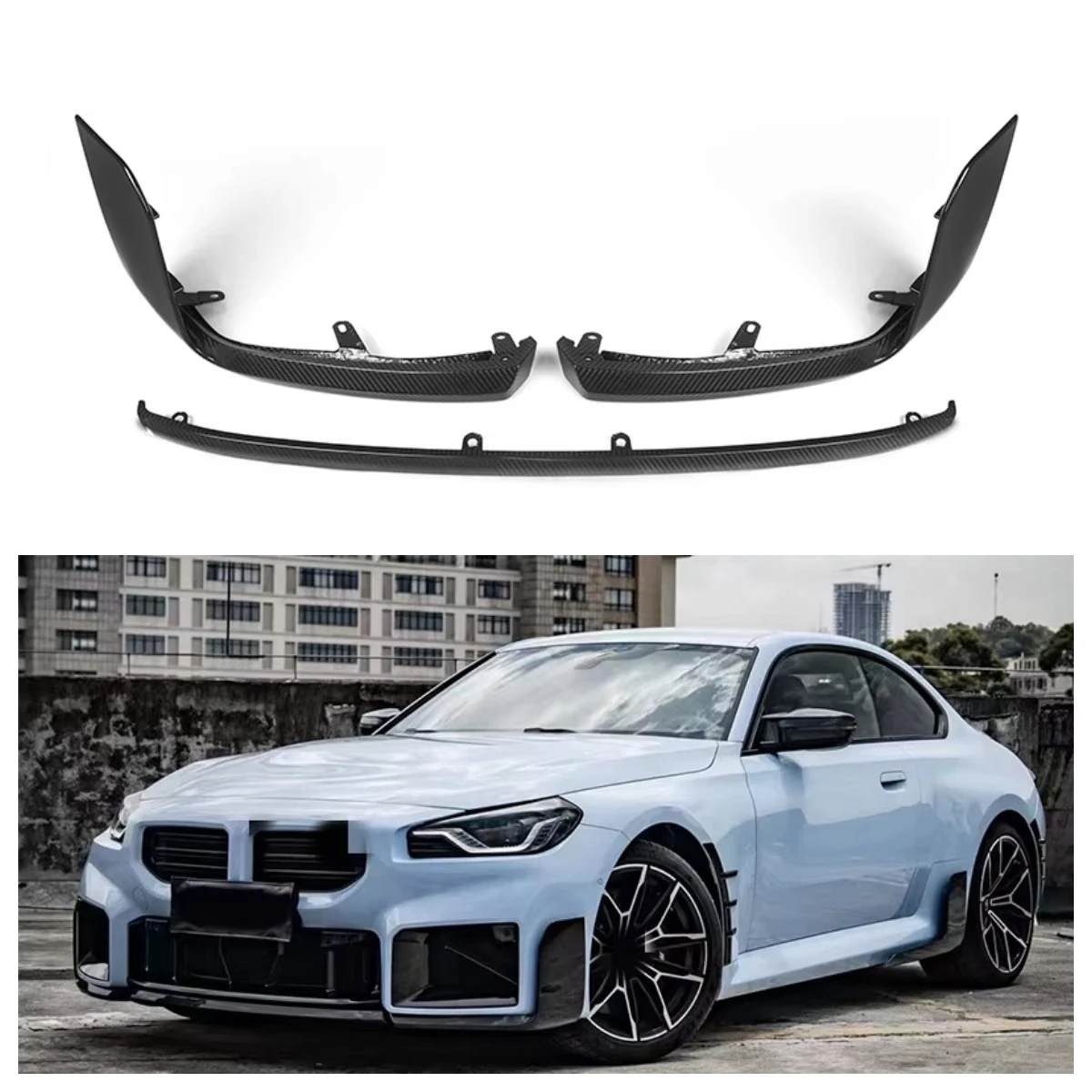 Dry Carbon Fiber Car Parts MP Style Front Lip 3PCS Front Bumper Lip Splitter for M2 Two-door G87 2023+
Dry Carbon Fiber Car Parts MP Style Front Lip 3PCS Front Bumper Lip Splitter for M2 Two-door G87 2023+