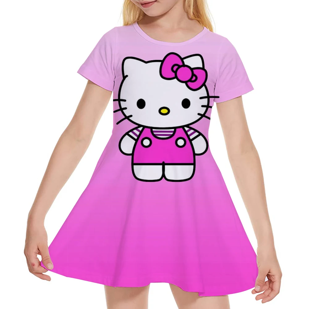 Новое летнее платье для девочек, модное милое платье с 3D принтом Cinnamoroll и Hello Kitty, детская одежда принцессы с короткими рукавами
Новое летнее платье для девочек, модное милое платье с 3D принтом Cinnamoroll и Hello Kitty, детская одежда принцессы с короткими рукавами
