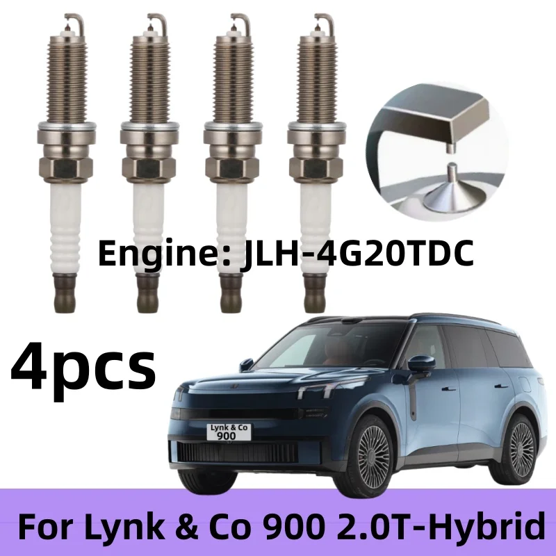 4pcs /For Lynk & Co 900 2.0T Hybrid Double Iridium Spark Plugs / Engine: JLH-4G20TDC / Auto Parts
4pcs /For Lynk & Co 900 2.0T Hybrid Double Iridium Spark Plugs / Engine: JLH-4G20TDC / Auto Parts
