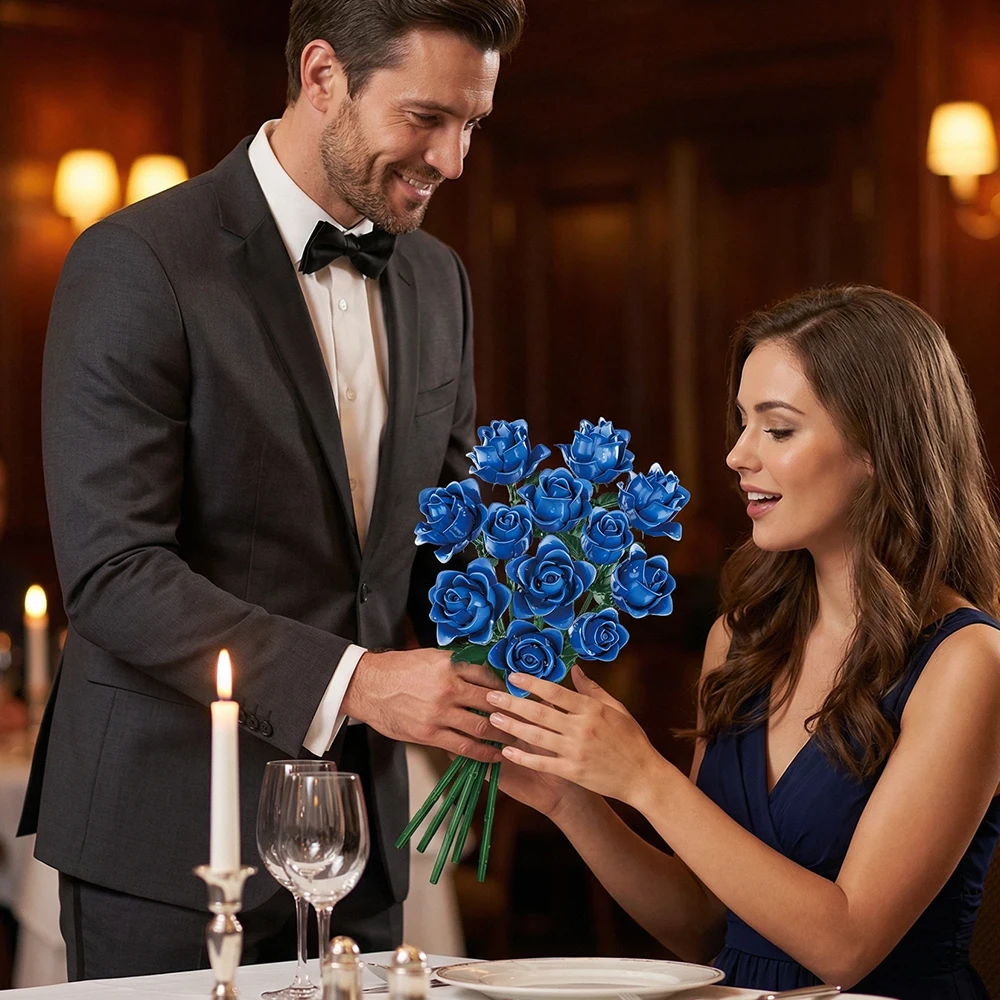 Pink Blue Yellow Black Rose Building Blocks Valentine's Day 585 PCS Flower Bricks Kids DIY Bouquet Toys Romantic Gift Home Decor
Pink Blue Yellow Black Rose Building Blocks Valentine's Day 585 PCS Flower Bricks Kids DIY Bouquet Toys Romantic Gift Home Decor