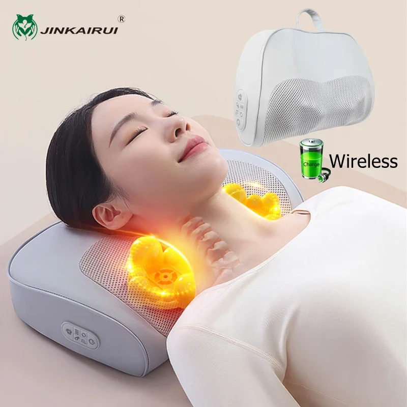 Jinkairui Cervical Massage Pillow Neck Massager with Hot Compress Function for Relaxation And Stress Relief
Jinkairui Cervical Massage Pillow Neck Massager with Hot Compress Function for Relaxation And Stress Relief