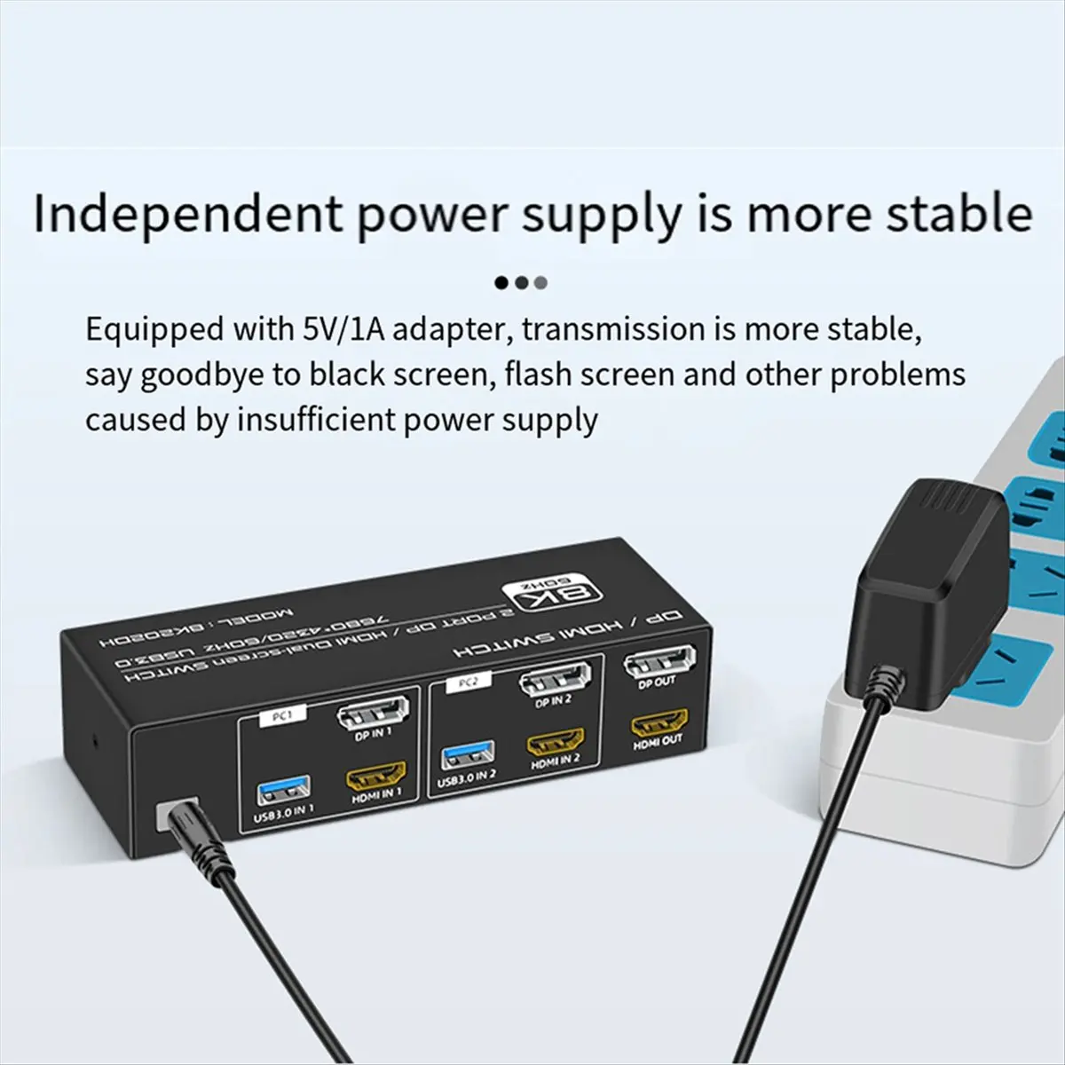 【ABODE】8K 60Hz DP/HDMI-Compatible KVM Switch USB 3.0 2 Monitors 2 Computers KVM Switch for Mouse Keyboad Monitor UK Plug
【ABODE】8K 60Hz DP/HDMI-Compatible KVM Switch USB 3.0 2 Monitors 2 Computers KVM Switch for Mouse Keyboad Monitor UK Plug
