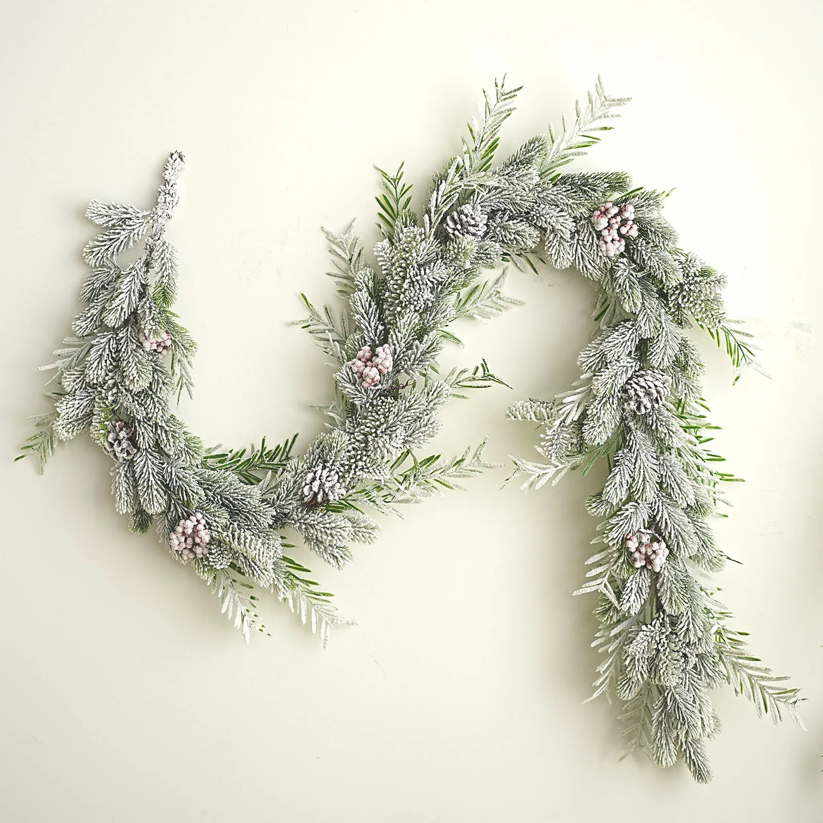 78.74-Inch Red Berry Festive Christmas Wreath - Perfect for Fireplaces, Tables, and Christmas Holiday Decorations
78.74-Inch Red Berry Festive Christmas Wreath - Perfect for Fireplaces, Tables, and Christmas Holiday Decorations