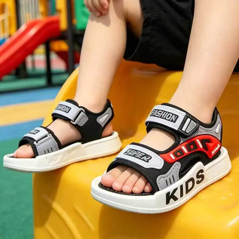 Korean Style Cartoon Kids Sandals, Comfort Soft Sole with Velcro Straps, Non-Slip Summer Outdoor Shoes for Big Boys
Korean Style Cartoon Kids Sandals, Comfort Soft Sole with Velcro Straps, Non-Slip Summer Outdoor Shoes for Big Boys