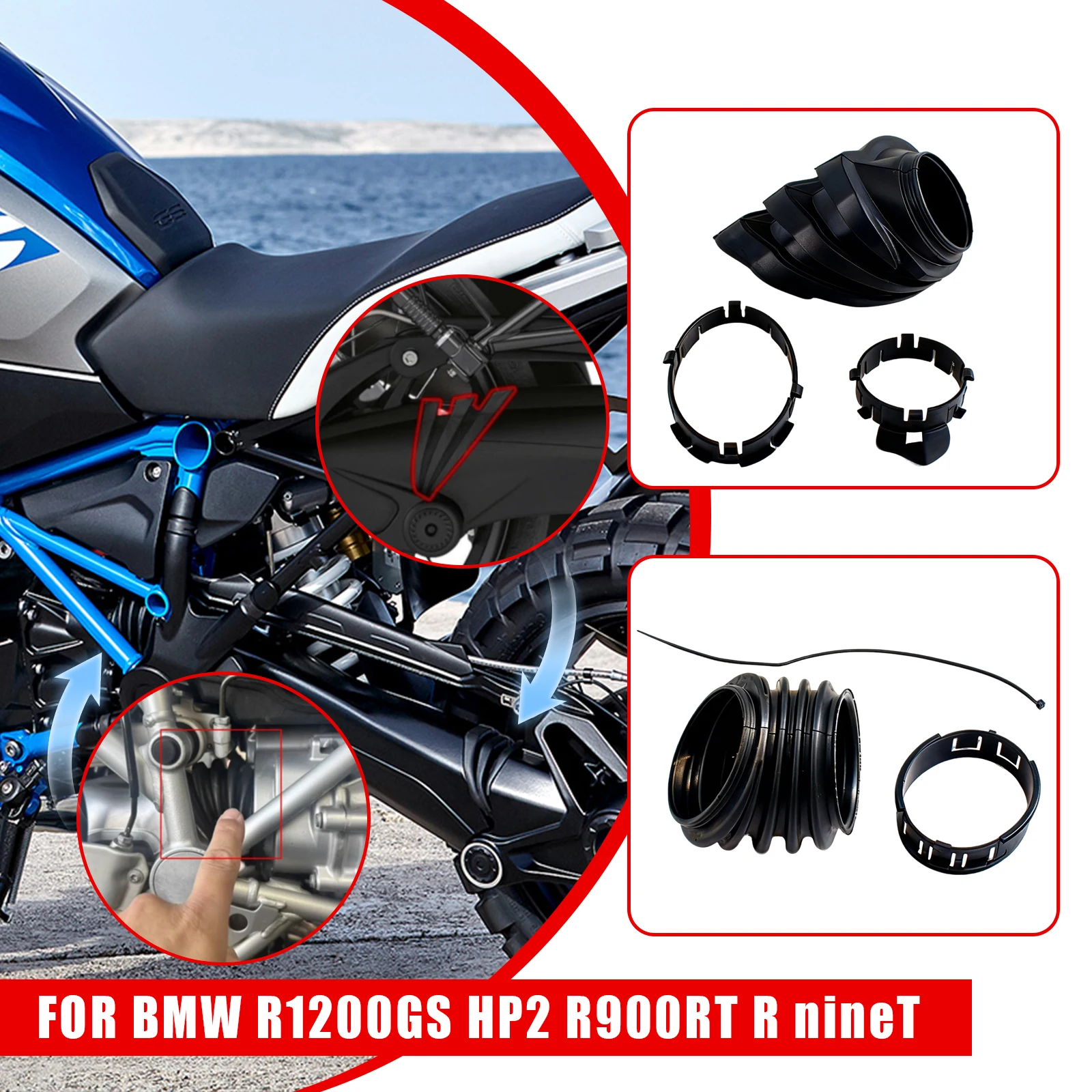 Motorbike Rubber Front Rear Shaft Transmission Dust cover Before For BMW R nineT Scrambler R1200GS Adventure R RT S ST R900RT SF
Motorbike Rubber Front Rear Shaft Transmission Dust cover Before For BMW R nineT Scrambler R1200GS Adventure R RT S ST R900RT SF