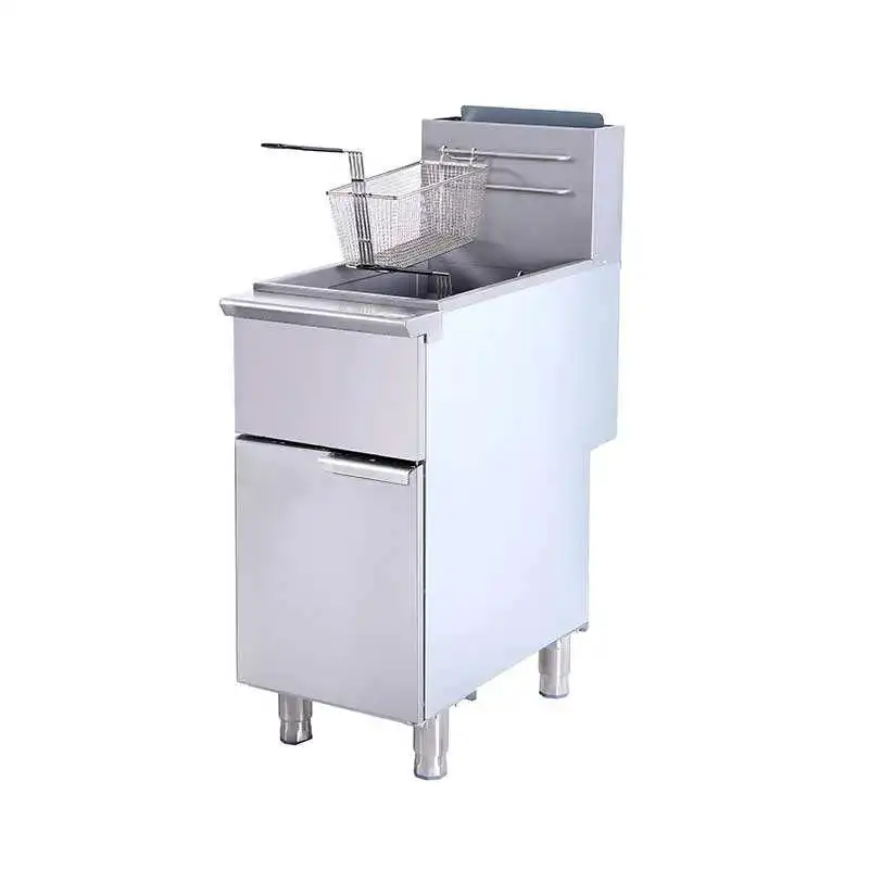 Commercial Gas Floor Fryer Stand 40 lb Stainless Steel Deep Fryer for Restaurants
Commercial Gas Floor Fryer Stand 40 lb Stainless Steel Deep Fryer for Restaurants