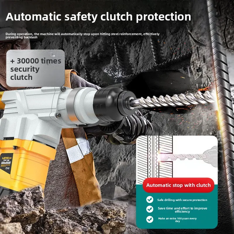 Мощная ударная дрель, электрический молоток, электрическая дрель для бетона, промышленного класса
Мощная ударная дрель, электрический молоток, электрическая дрель для бетона, промышленного класса