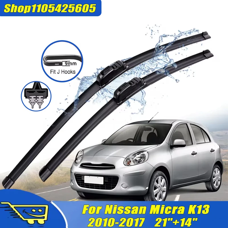 Front Wiper Blades Windshield Washer Windscreen Brushes Window Cutter Accessories 21"+14" For Nissan Micra K13 2010-2017 2011
Front Wiper Blades Windshield Washer Windscreen Brushes Window Cutter Accessories 21"+14" For Nissan Micra K13 2010-2017 2011