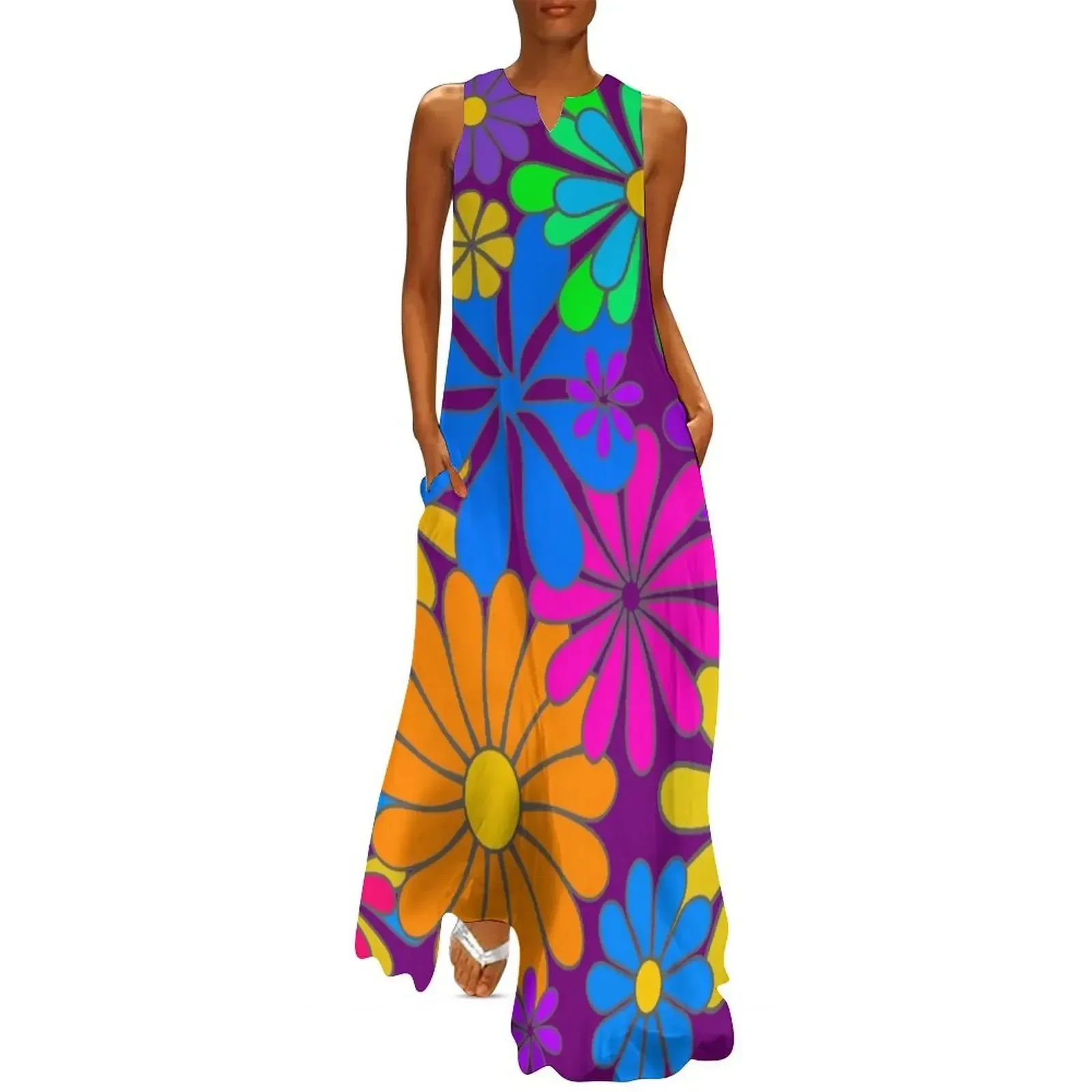 Flower Power Hippy Retro Art Long Dress Women's clothing Summer women's clothing fairy dress evening dress women
Flower Power Hippy Retro Art Long Dress Women's clothing Summer women's clothing fairy dress evening dress women