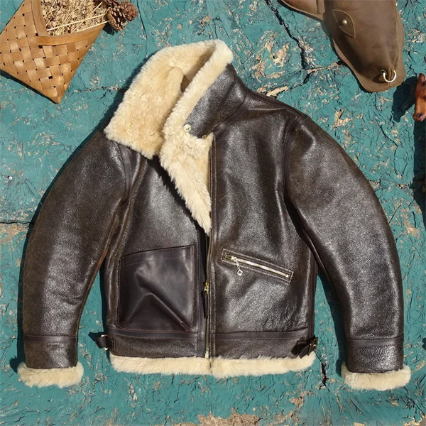 Authentic Men's Leather Jacket Real Leather Worn Look Bursting Button Flight Style Warmth Guaranteed Short Zipper Closure
Authentic Men's Leather Jacket Real Leather Worn Look Bursting Button Flight Style Warmth Guaranteed Short Zipper Closure