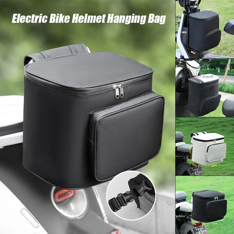 Waterproof Electric Bike Helmet Hanging Bag - Large Front Pocket Storage Organizer with Raincoat Cover for Commuter Accessories
Waterproof Electric Bike Helmet Hanging Bag - Large Front Pocket Storage Organizer with Raincoat Cover for Commuter Accessories