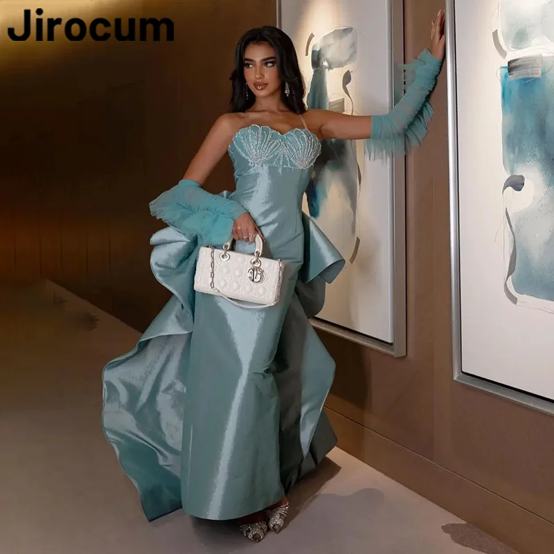 Jirocum Blue Mermaid Party Evening Dress Women's Spaghetti Strap Prom Gown Beaded Ankle Length 2024 New Formal Occasion Dresses
Jirocum Blue Mermaid Party Evening Dress Women's Spaghetti Strap Prom Gown Beaded Ankle Length 2024 New Formal Occasion Dresses
